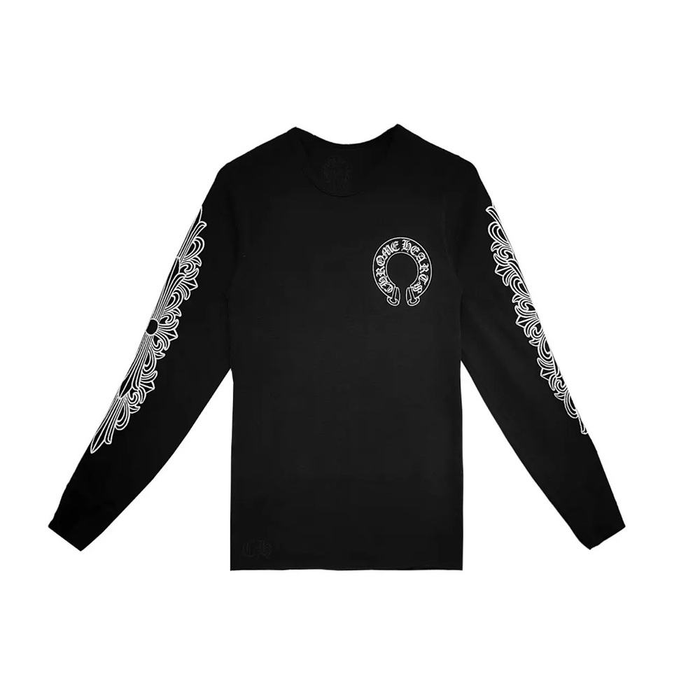 Chrome Hearts Horseshoe Floral Thermal Long Sleeve